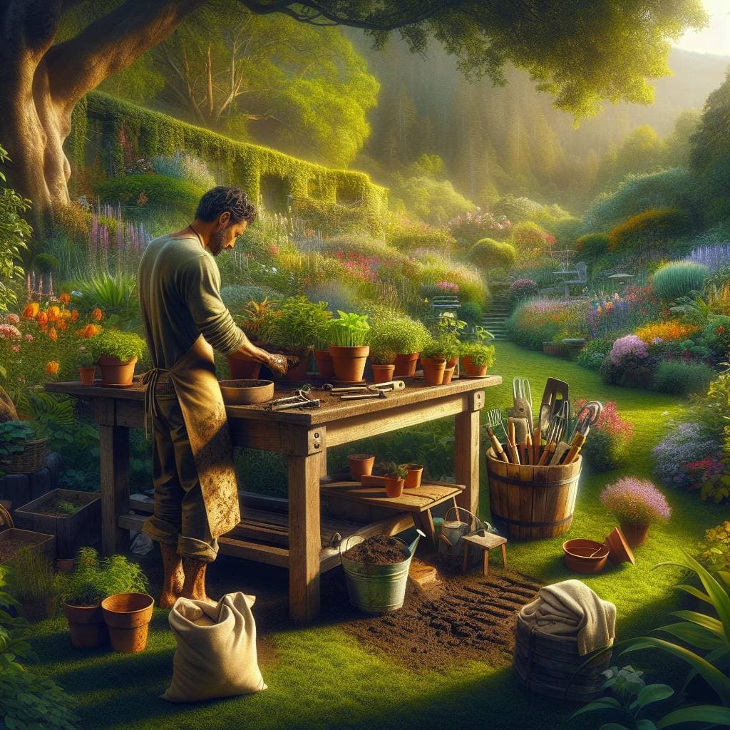 Building a potting bench for your garden