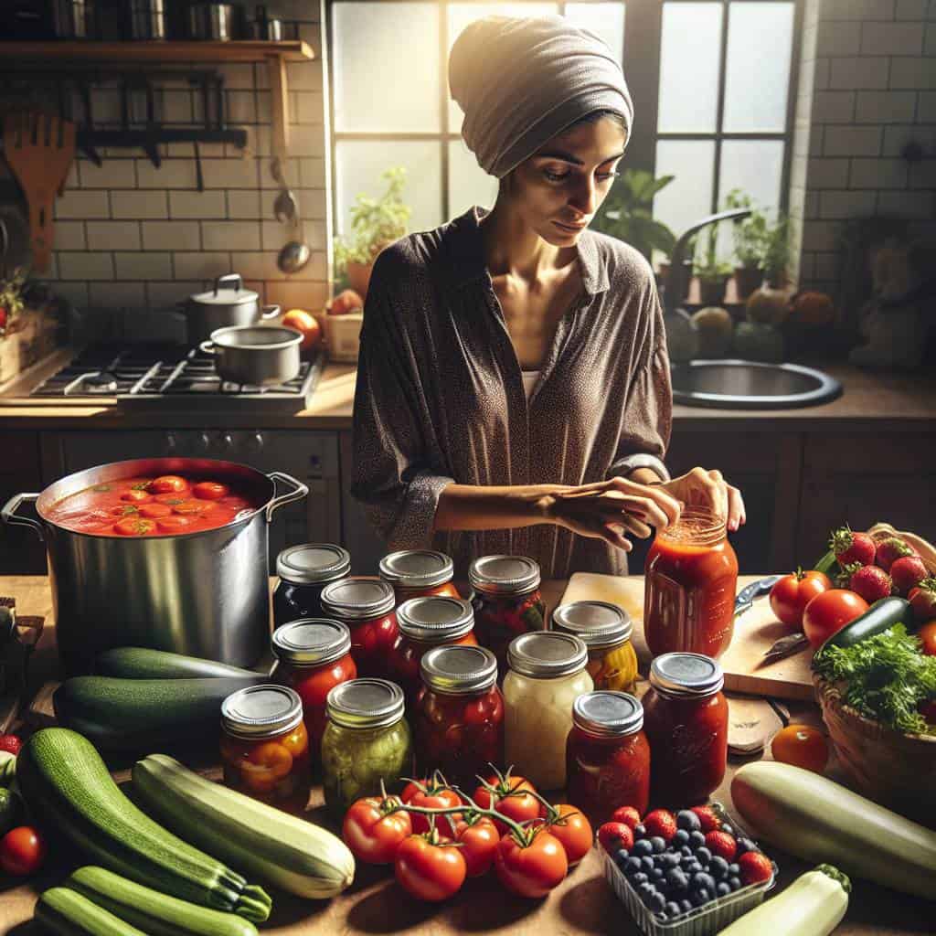 DIY canning and preserving basics scene.
