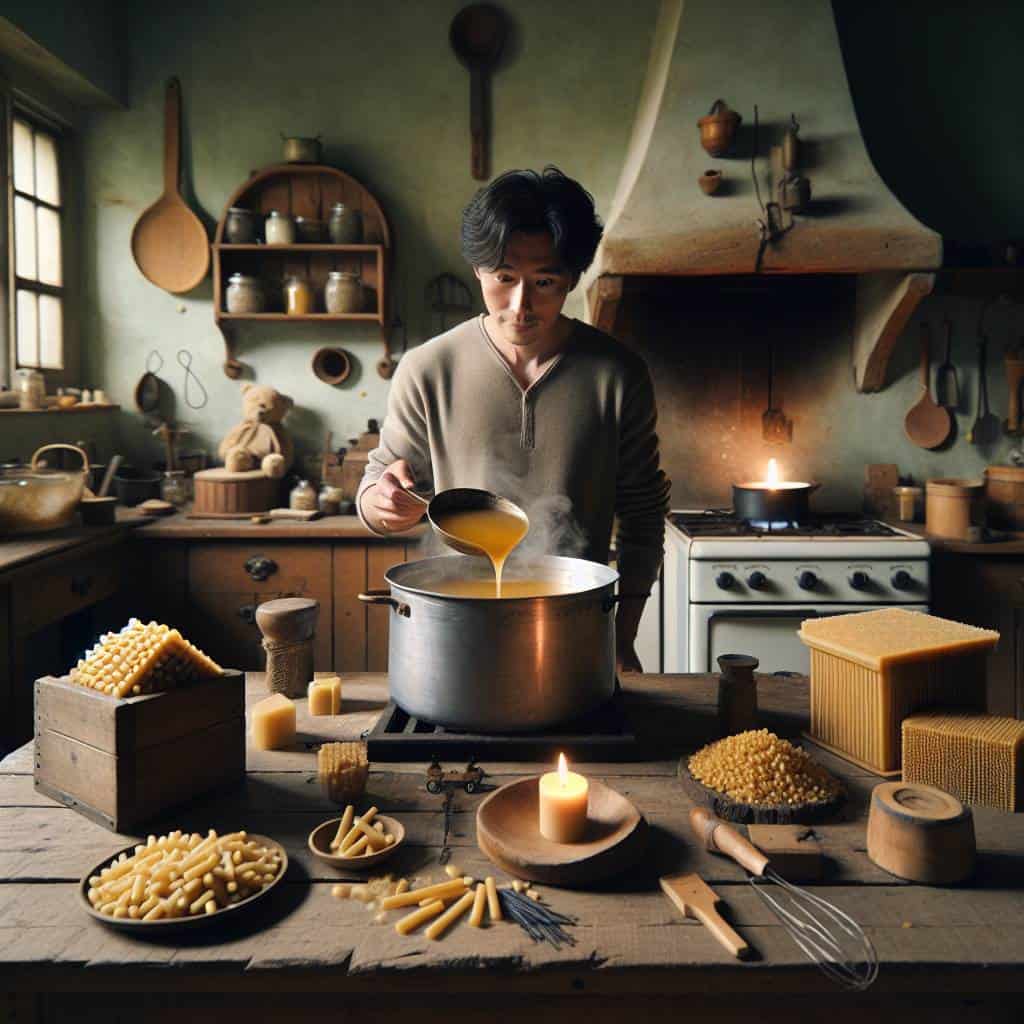 How to make beeswax candles at home
