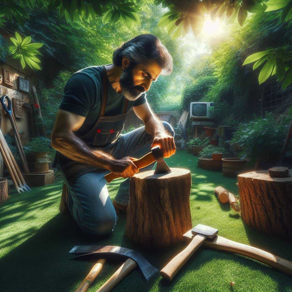 How to sharpen your own tools outdoors.
