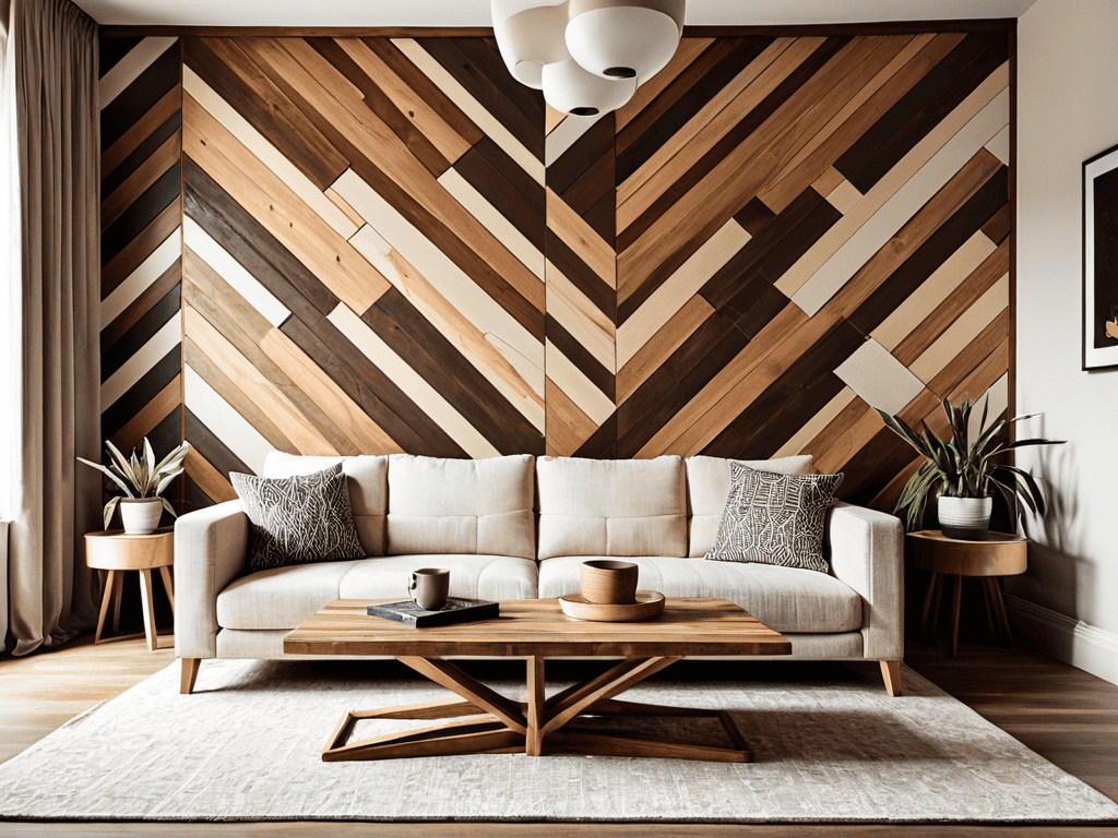 Cultivating Diy Accent Wall Geometric Pattern