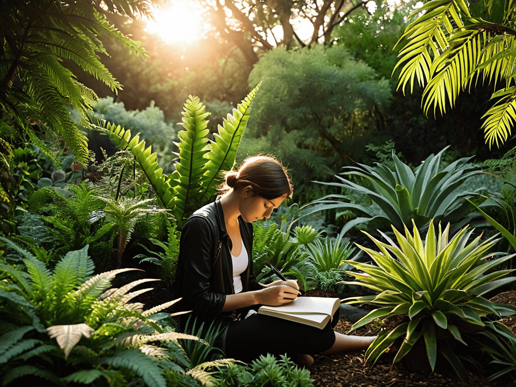 Journaling for Wellness Harmony outdoors
