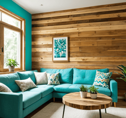 DIY accent wall design idea