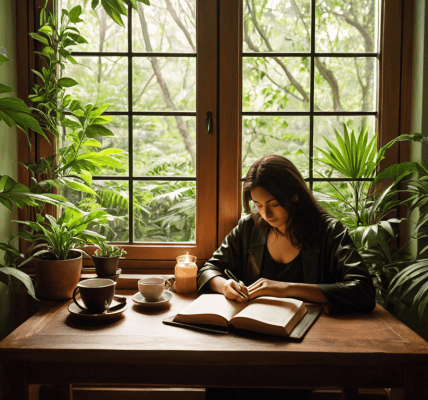 Journaling for wellness concept image