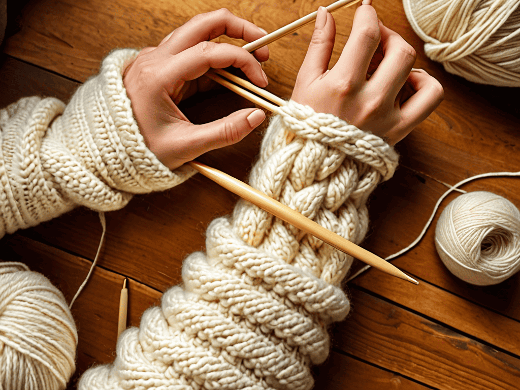 Arm knitting weaving wisdom tips