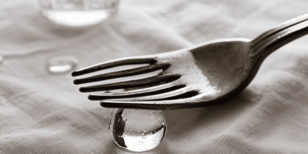 Polishing Silverware with chemical solution