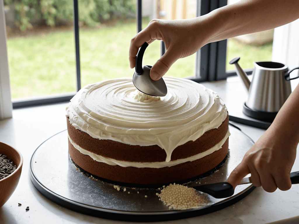 Frosting a Cake Smoothly