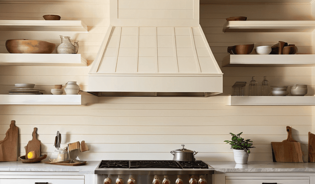 DIY Range Hood Customization Shiplap