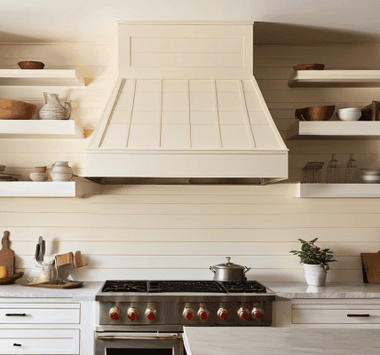 DIY Range Hood Customization Shiplap
