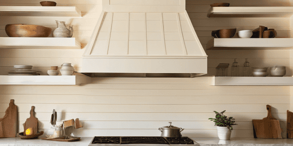 DIY Range Hood Customization Shiplap