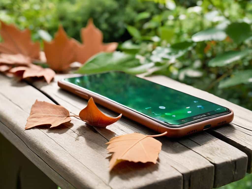 Earthy tech palettes outdoors in